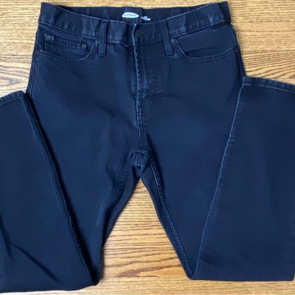 Old Navy Black Straight Leg Pants size 30 - Picture 1 of 8